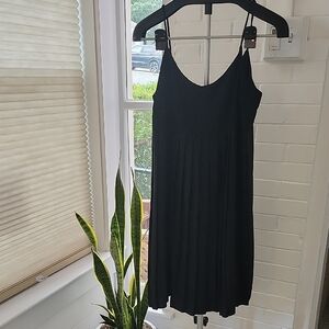 Vintage Beaded Black Dress, Size 14